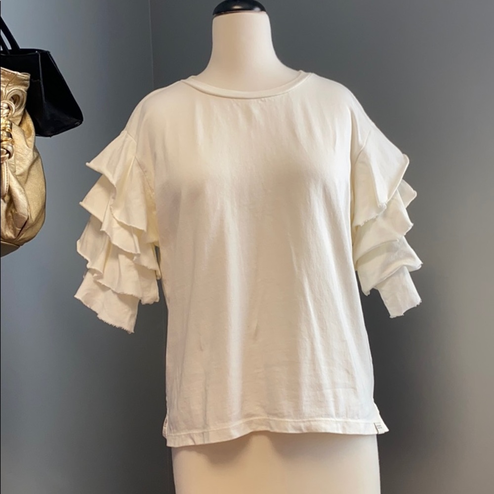 scotch and soda ruffle top